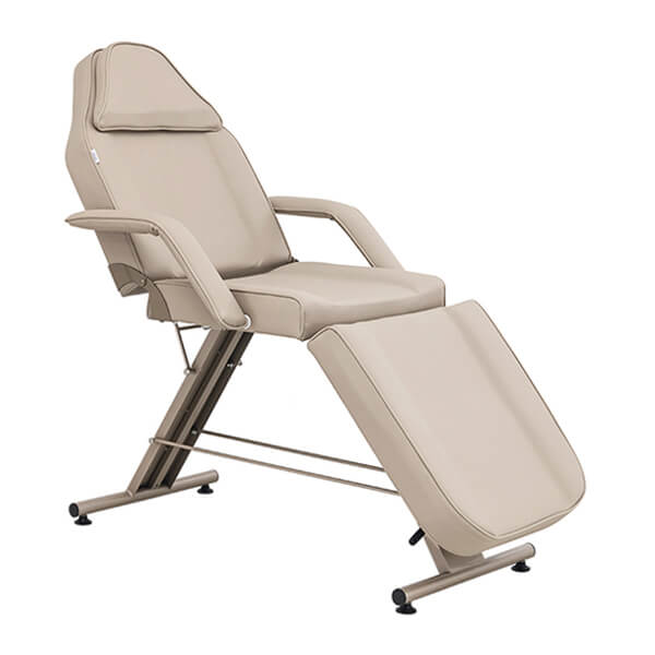 hydra gold beauty bed latte in chair position