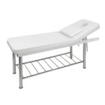 serenity massage table white side view with face hole