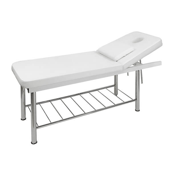 serenity massage table white side view with face hole