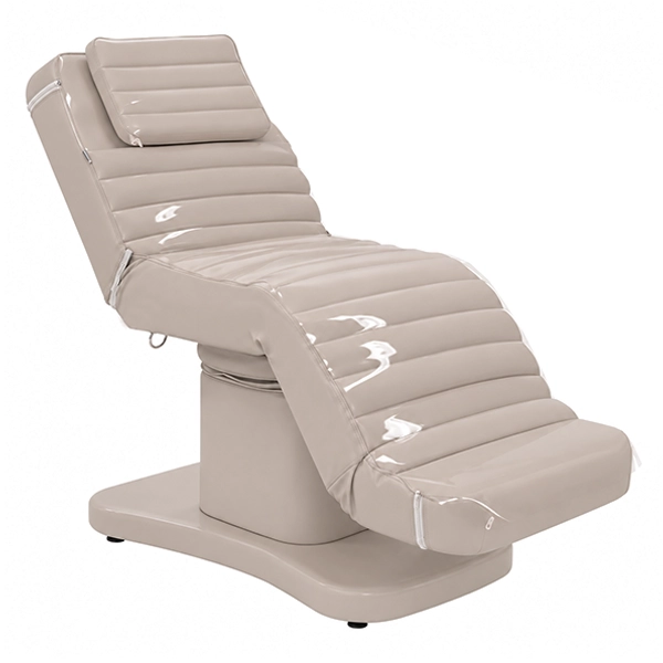 gaia lash bed protective cover white reclined front angle