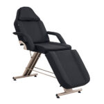 hydra beige gold beauty bed black front angle