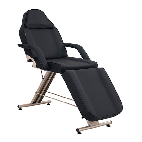 hydra beige gold beauty bed black front angle