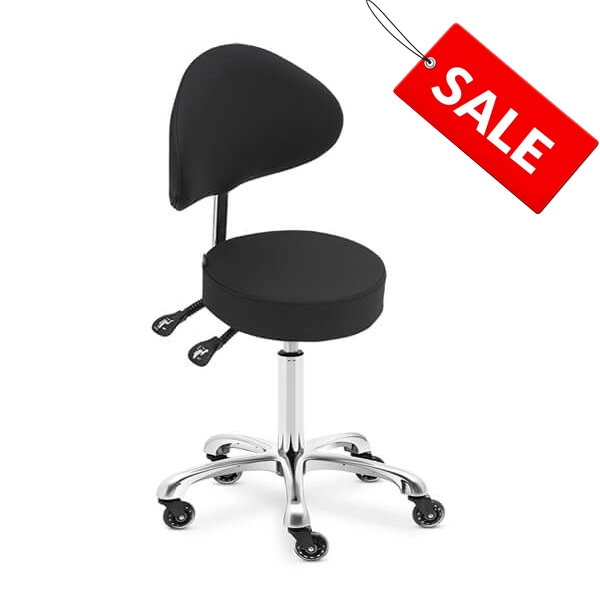 mitra round medi stool black main image sale