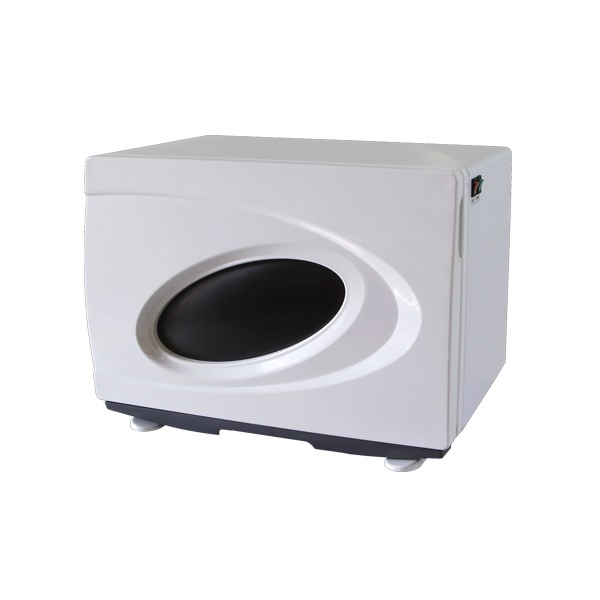 hot towel cabinet heats up to 80°C can hold approximately 20 standard size towels