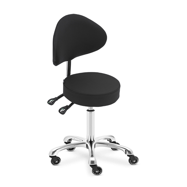 therapist stool with tilt back and height adjustment