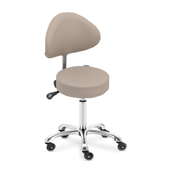therapist stool with tilt back and height adjustment