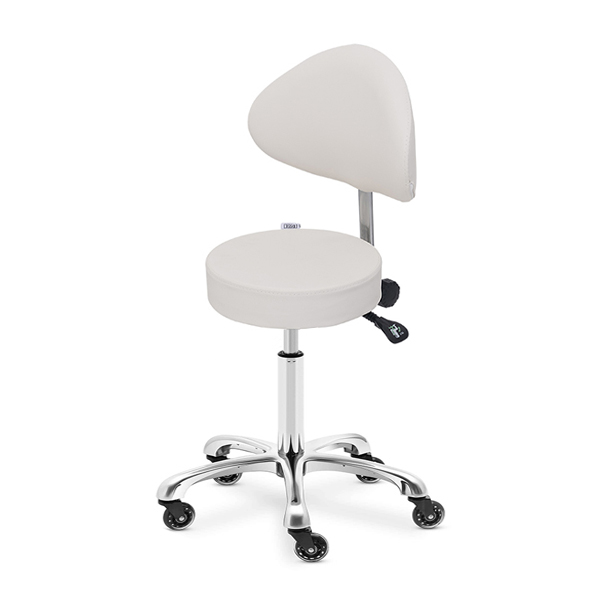 therapist stool with tilt back and height adjustment