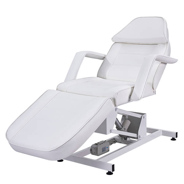 ena electric bed white front angle chair position