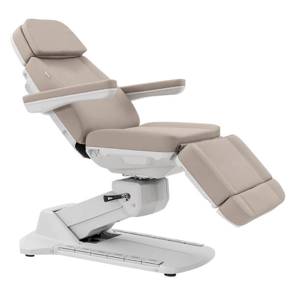 ethos treatment bed latte front angle view