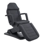 elysea treatment bed black front chair view