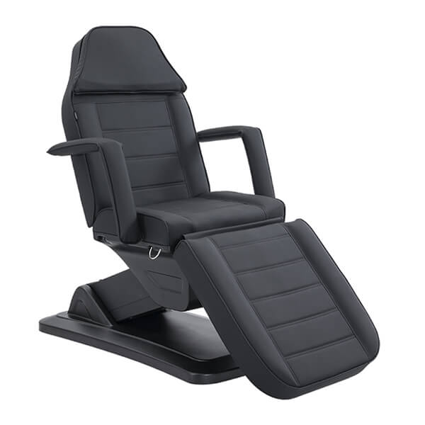 elysea treatment bed black front chair view