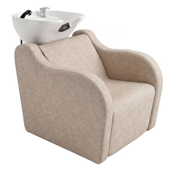 sorrento shampoo unit taupe front angle main view