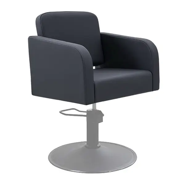 hera salon chair black angle view hera salon chair black angle view