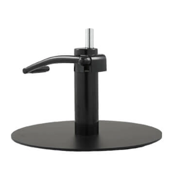 round flat satin black base