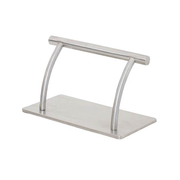 hermes footrest chrome front angle view
