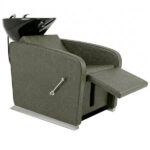 soho recliner shampoo unit olive mist recline position