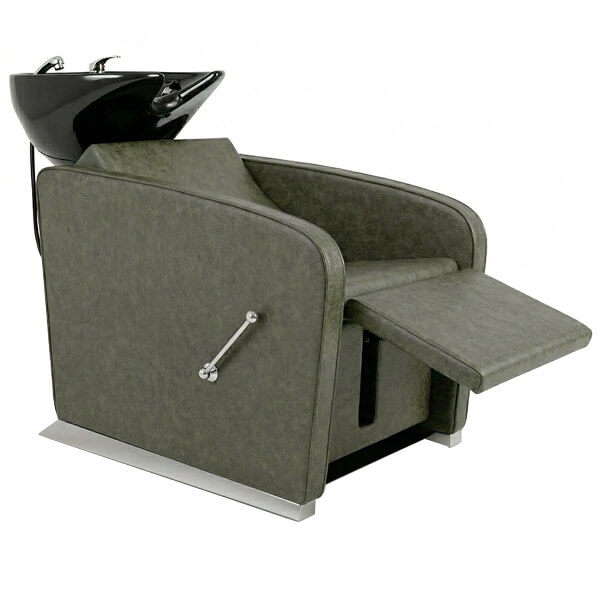 soho recliner shampoo unit olive mist recline position