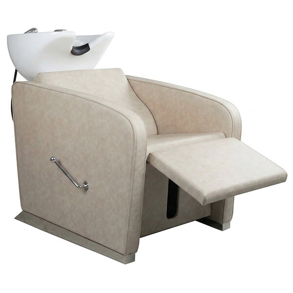 soho recliner shampoo unit taupe recline position