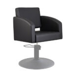 zahra salon chair black angle view