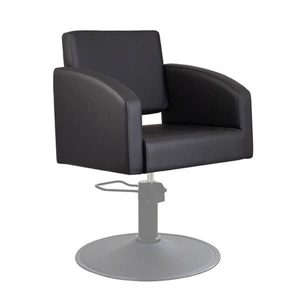 zahra salon chair black angle view