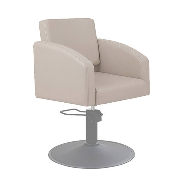 zahra salon chair latte angle view
