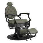 phantom barber chair olive mist front angle chair view