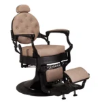 phantom barber chair taupe front angle