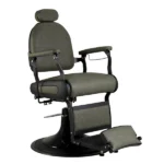 winston barber chair olive mist front angle view