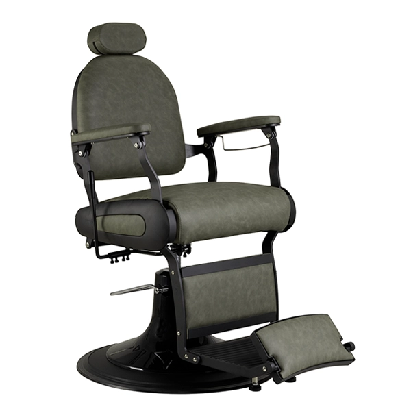 winston barber chair olive mist front angle view