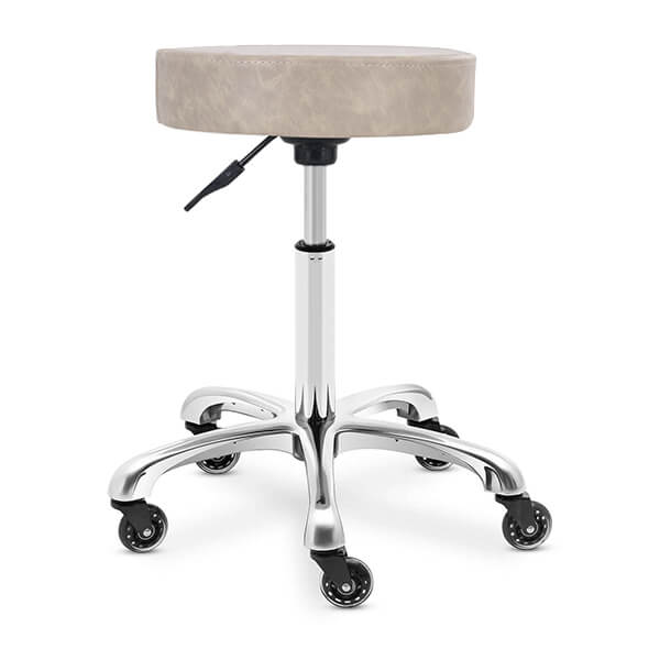 round medi stool taupe full view dsse